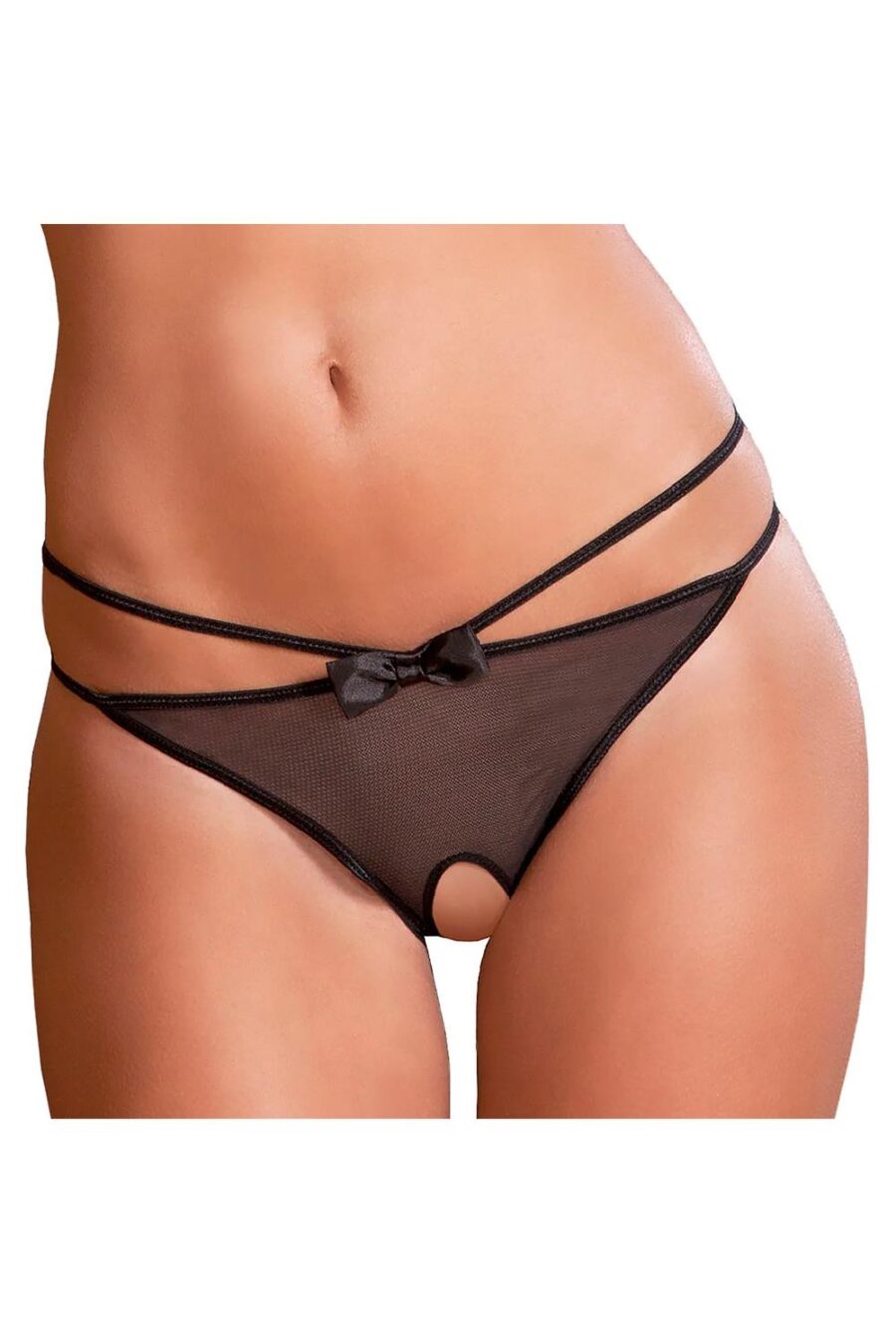 CROTCHLESS FEMME FATAL PANTY BLACK M/L -