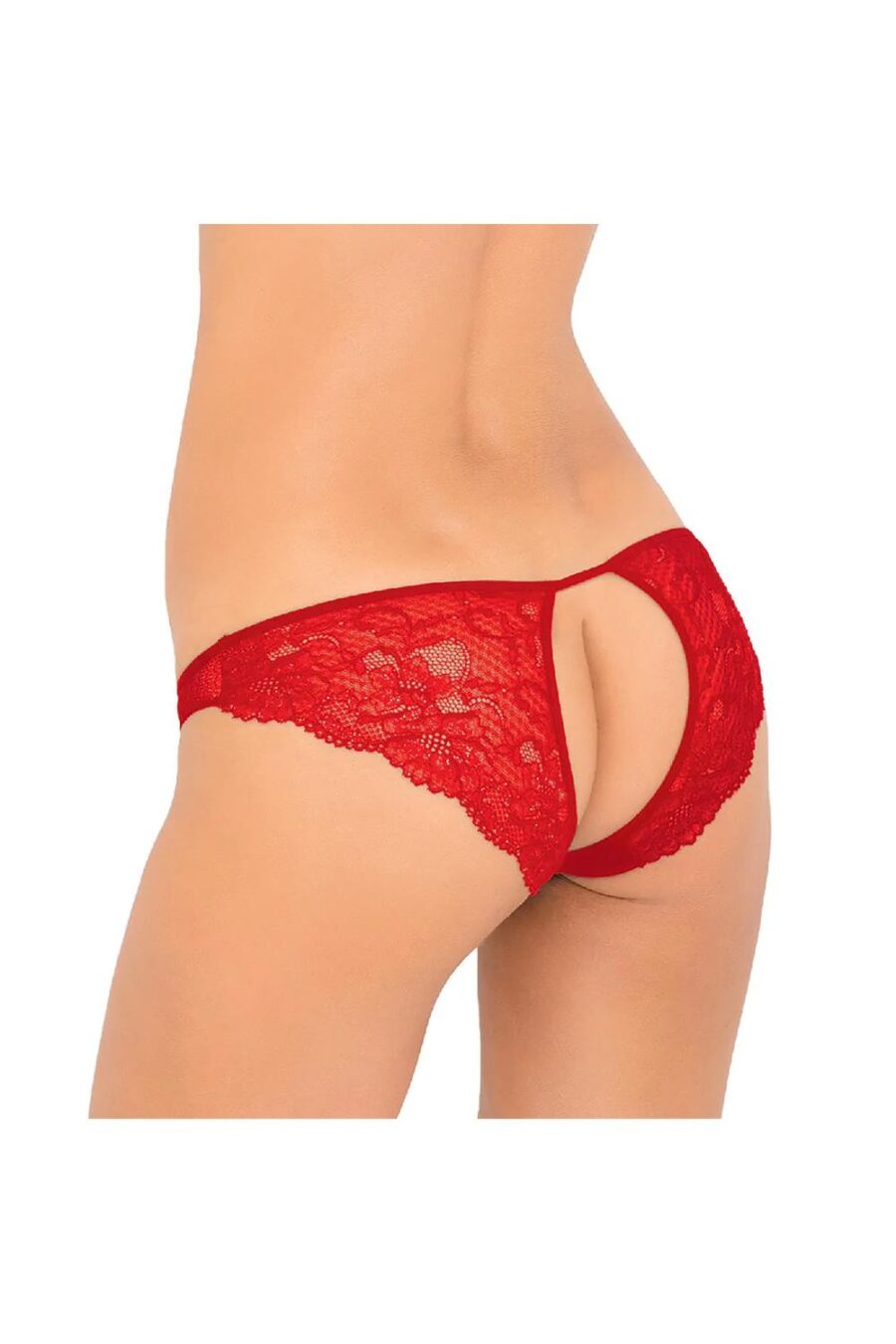 PURE NV CROTCHLESS PANTY RED M/L -