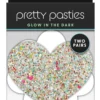 Pretty Pasties - Heart & Flower GLOW - 2 Pair NS NOVELTIES