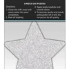 PRETTY PASTIES GLITTER STARS RED SILVER 2 PAIR