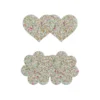 Pretty Pasties - Heart & Flower GLOW - 2 Pair NS NOVELTIES