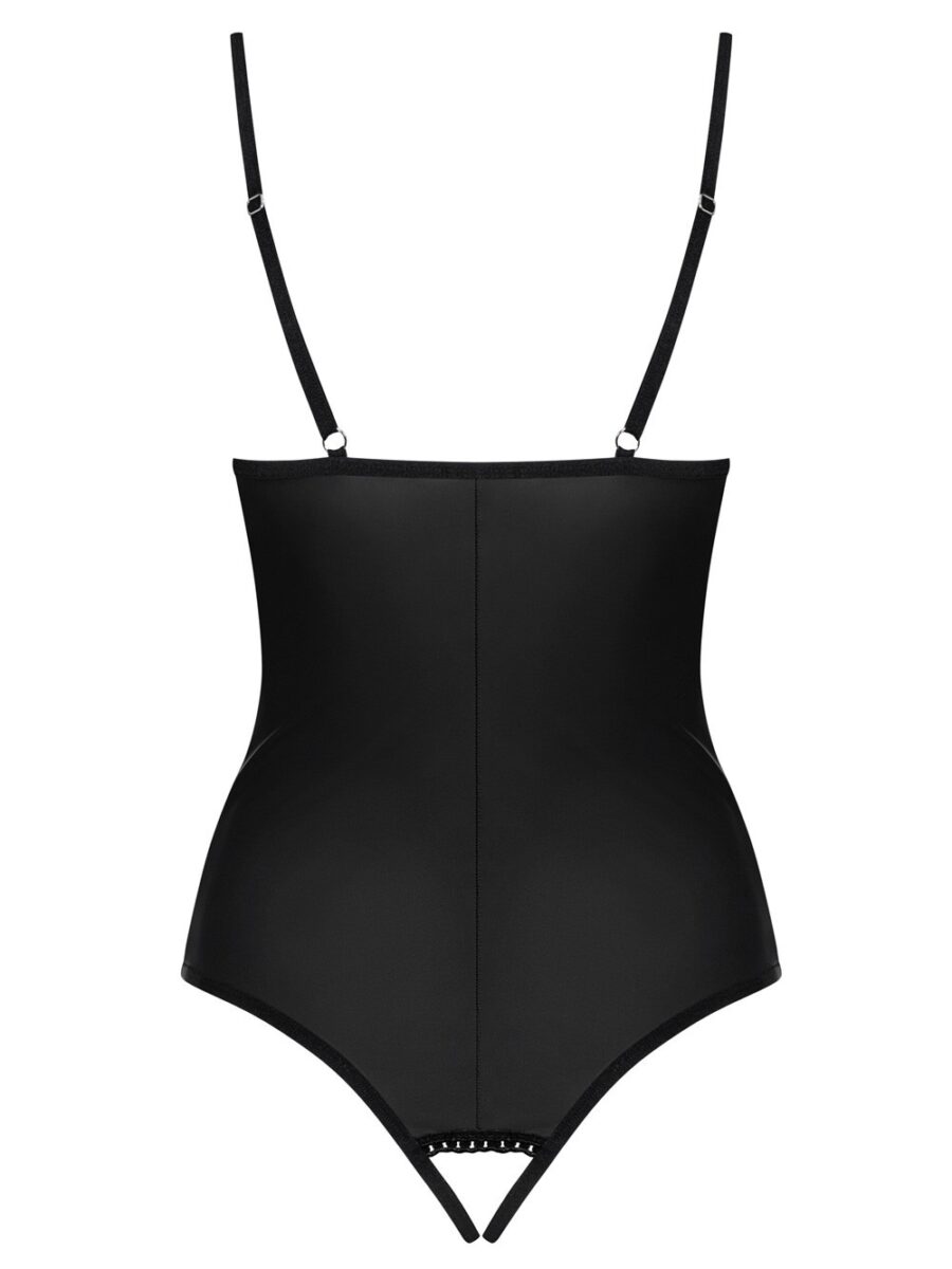 OBSESSIVE - REDELLA CROTCHLESS TEDDY BLACK L/XL -