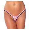 AMORABLE - BLACK/PINK G-STRING W. LACE OS (1328) -