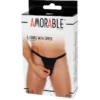 Ανδρικό στρινγκ Amorable by Rimba - Thong with zipper - One Size - Black