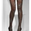 Tights, Black, Spiderweb Print
