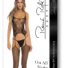 Ολόσωμο καλσόν On All Night 2Pc Set Bodystock Black OS - Rene Rofe Lingerie