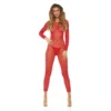 Ολόσωμο καλσόν Everything You Got Bodystocking Red OS - Rene Rofe Lingerie