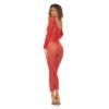Ολόσωμο καλσόν Everything You Got Bodystocking Red OS - Rene Rofe Lingerie