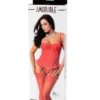 Κορσές Amorable by Rimba - Basque Set (3 pieces) - Red