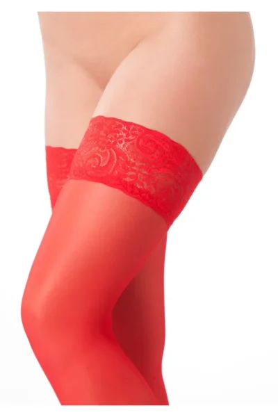 Κάλτσες AMORABLE BY RIMBA - HOLD-UP STOCKINGS - ONE SIZE - RED