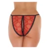 Εσώρουχο με ανοιχτό καβάλο Amorable by Rimba - Open Tanga - One Size - Red