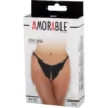 Εσώρουχο με ανοιχτό καβάλο Amorable by Rimba - Open Tanga - One Size - Black