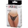 Εσώρουχο με ανοιχτό καβάλο Amorable by Rimba - Open Tanga - One Size - Black