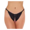 Εσώρουχο με ανοιχτό καβάλο Amorable by Rimba - Open Tanga - One Size - Black