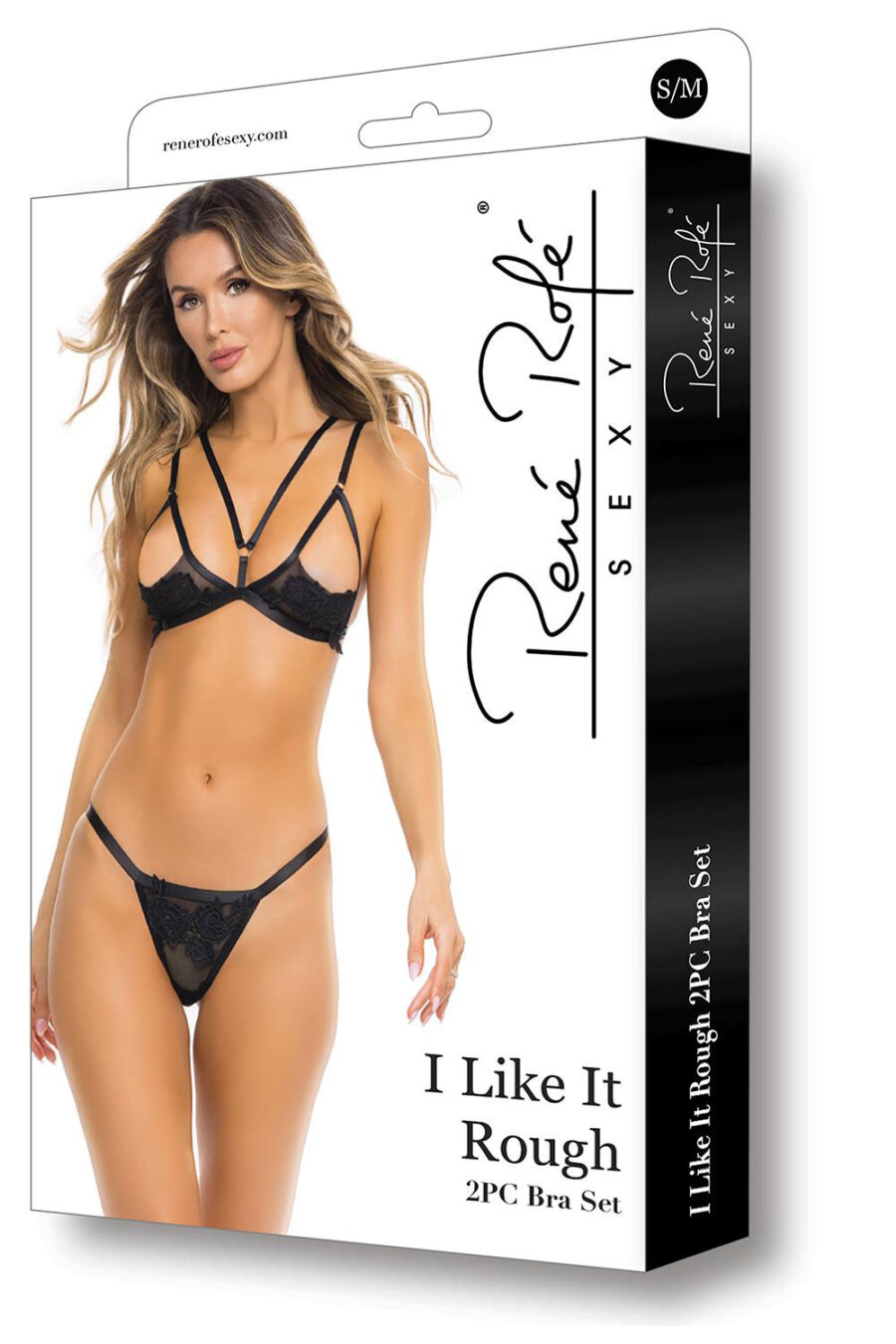 RENE ROFE I LIKE IT ROUGH 2PC SET BLACK S/M - Image 3